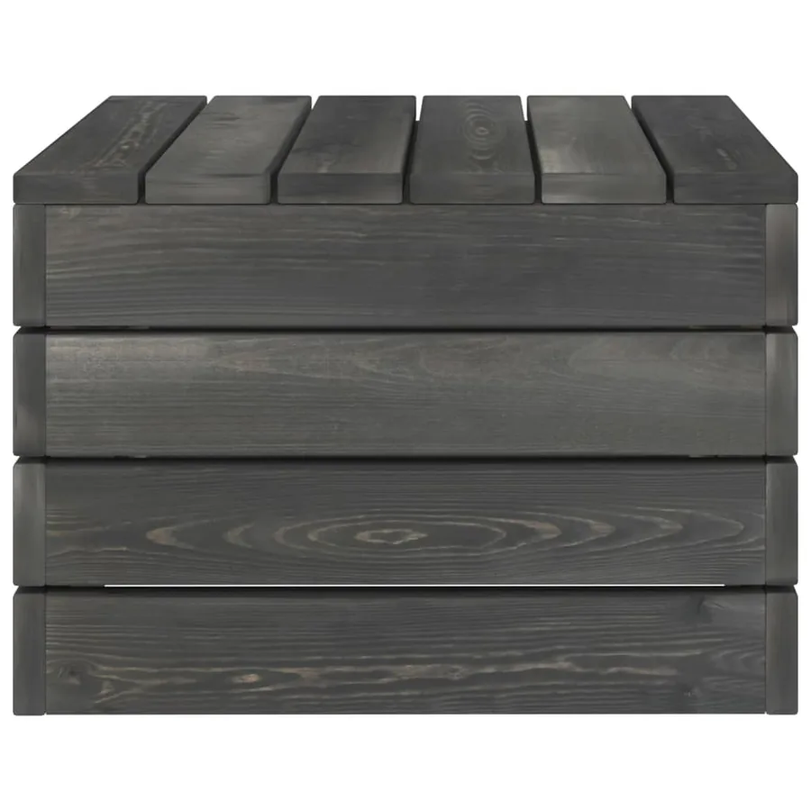 Salon palette de jardin 2 pcs avec coussins Bois de pin massif - 10
