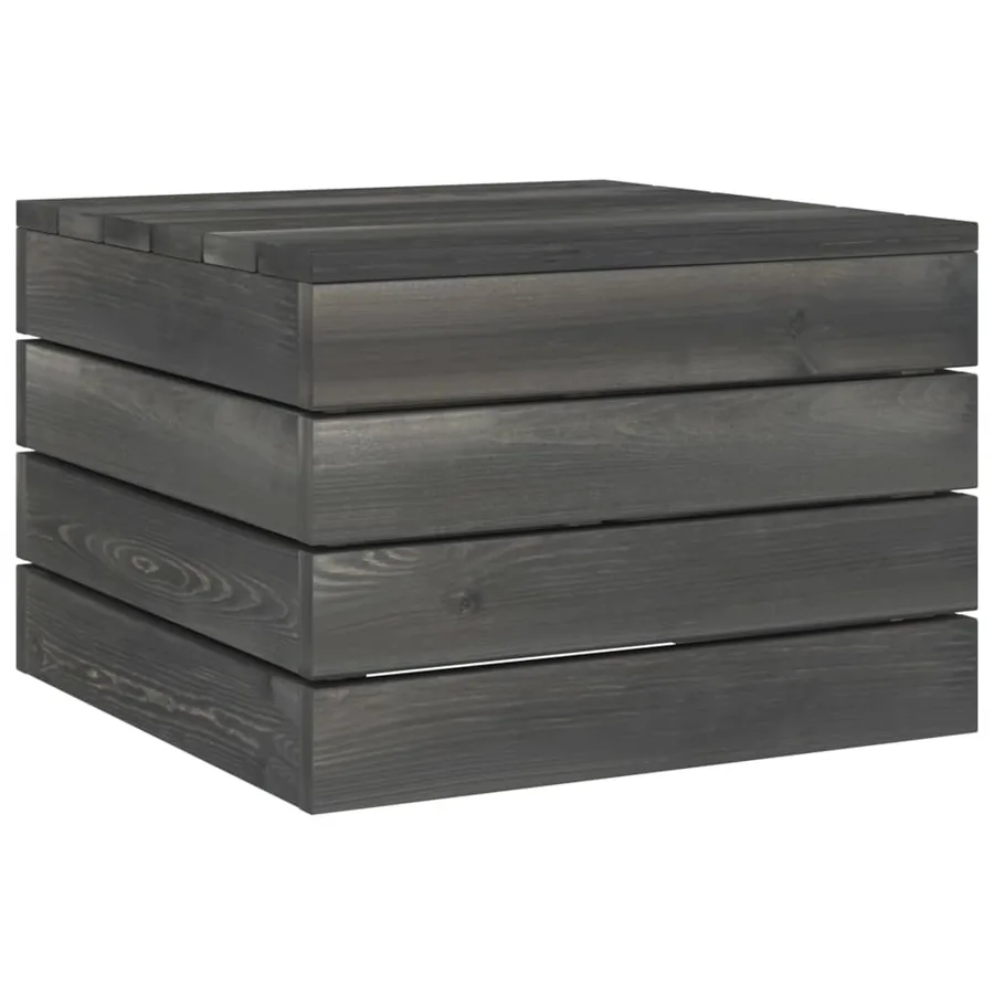 Salon palette de jardin 2 pcs avec coussins Bois de pin massif - 8