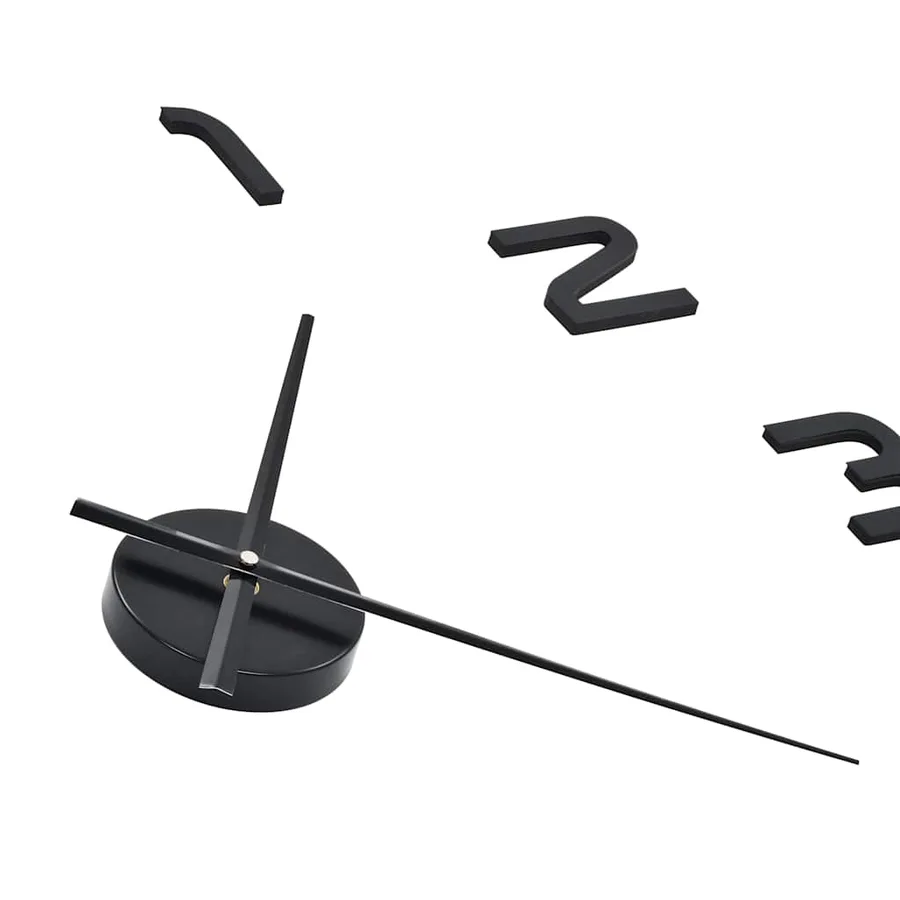Horloge murale 3D Design moderne 100 cm XXL Noir - 5