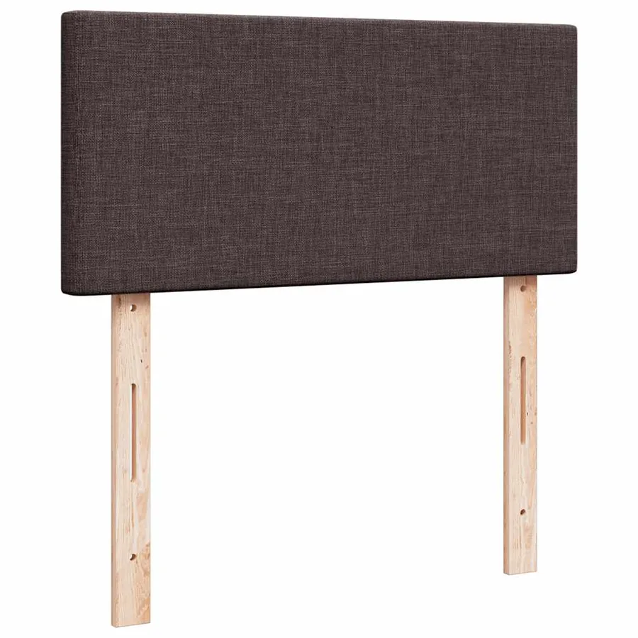 Sommier à lattes de lit avec matelas Marron foncé 90x190 cm - 12