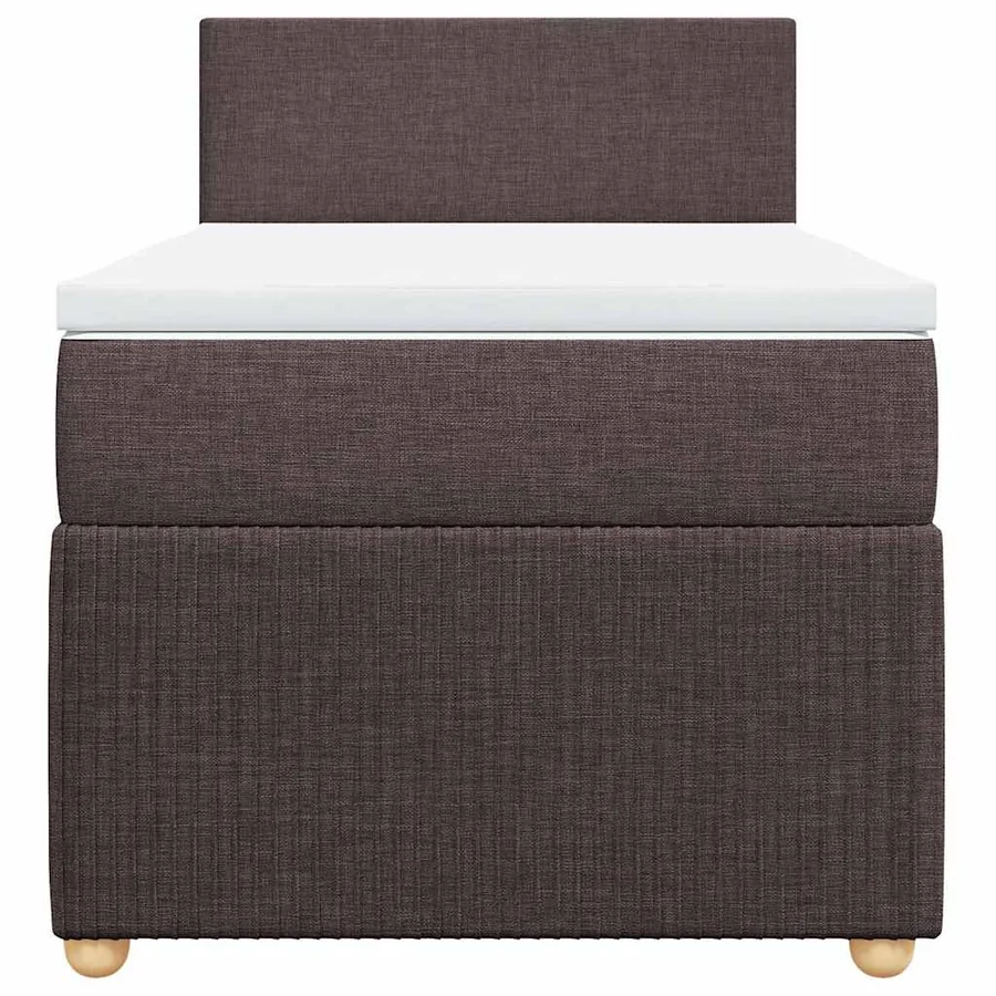Sommier à lattes de lit avec matelas Marron foncé 90x190 cm - 6