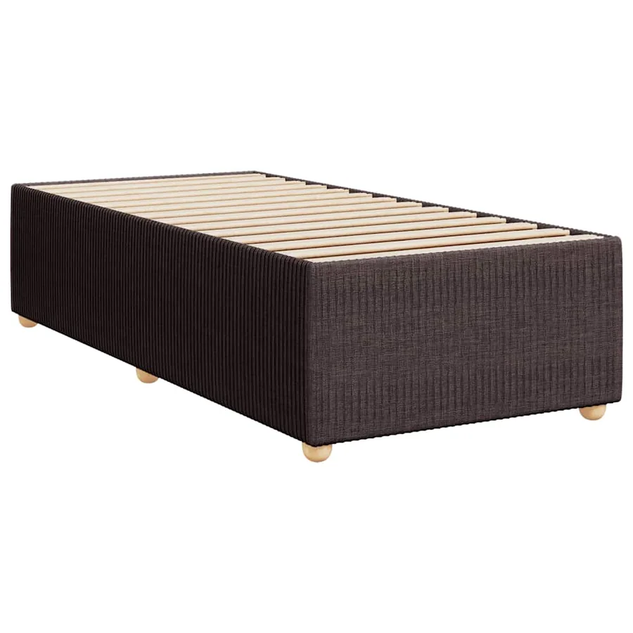 Sommier à lattes de lit avec matelas Marron foncé 90x190 cm - 9