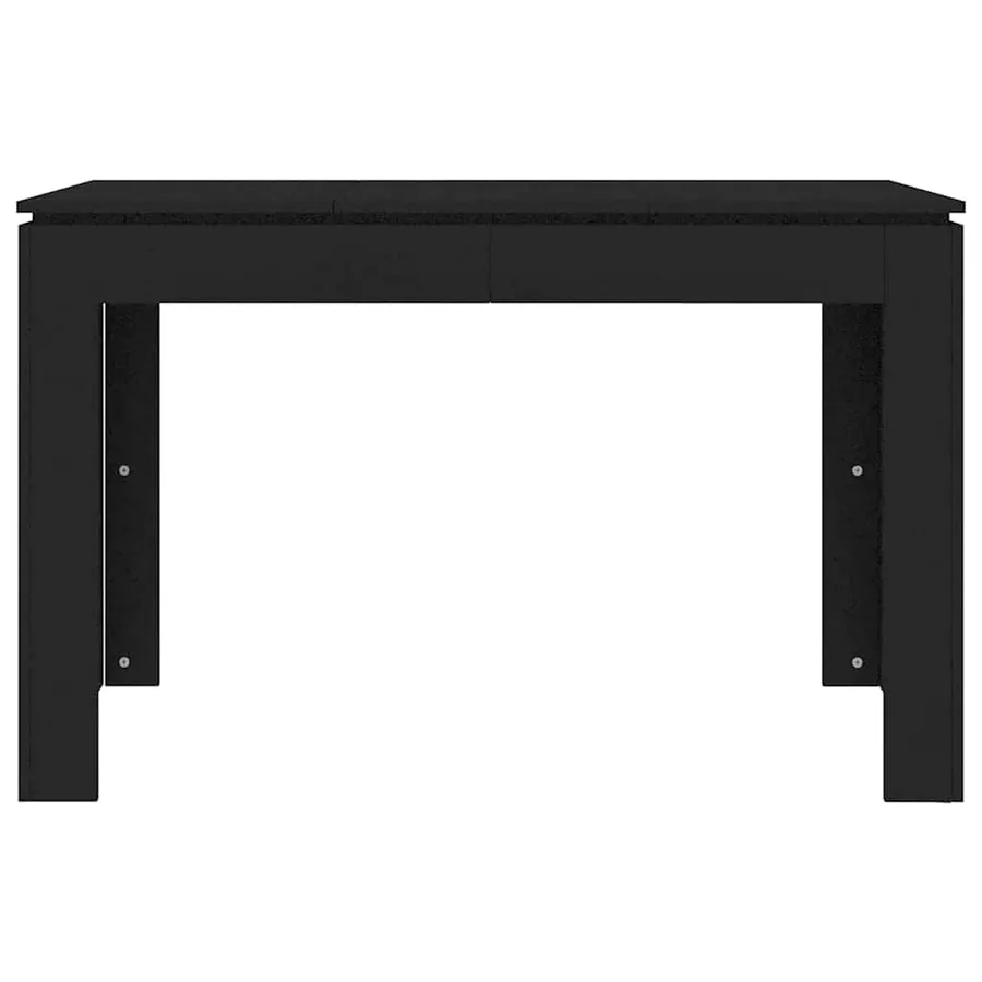 Table à manger Noir 120x60x76 cm Bois d'ingénierie - 4