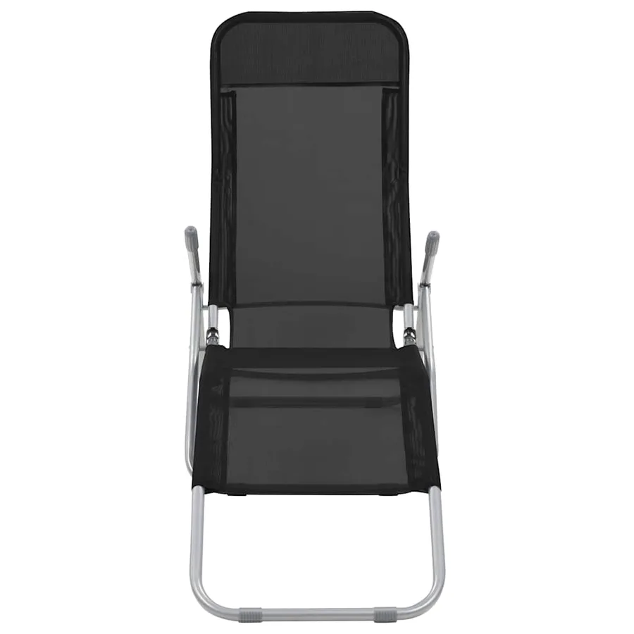 Chaises longues pliables lot de 2 Textilène Rouge - 12