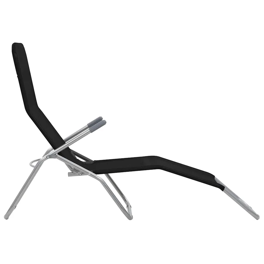 Folding sun loungers set of 2 Textilene Red - 15