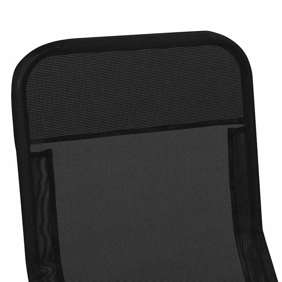 Folding sun loungers set of 2 Textilene Red - 17