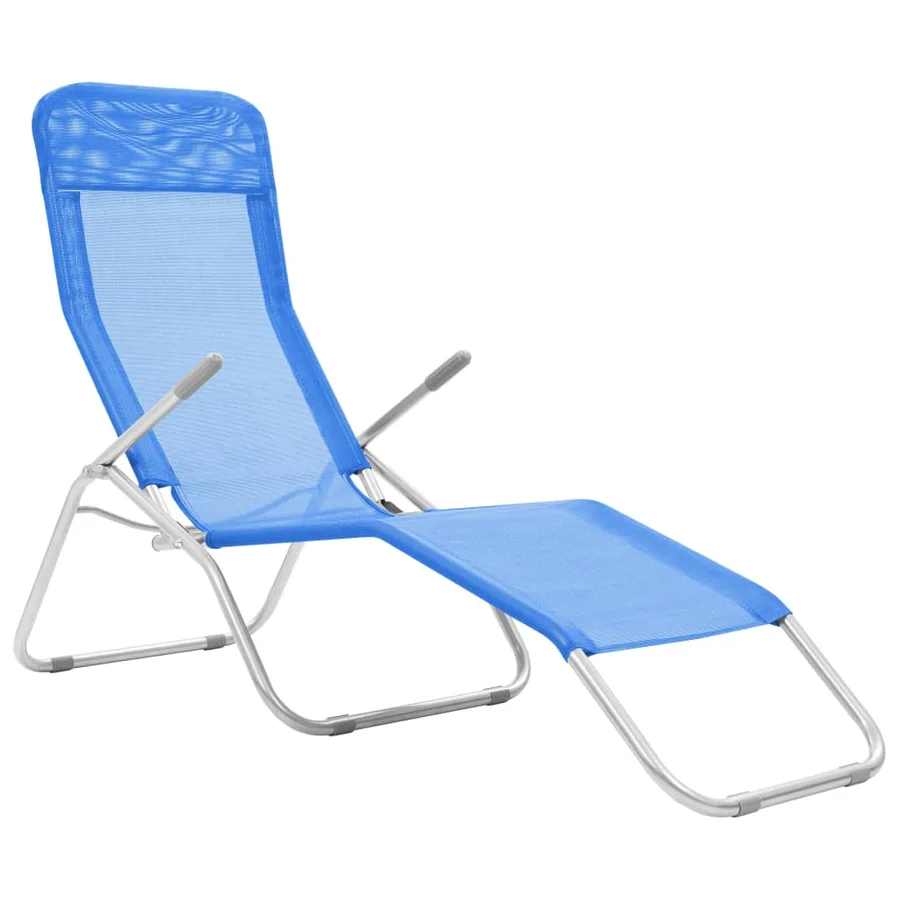 Chaises longues pliables lot de 2 Textilène Rouge - 20