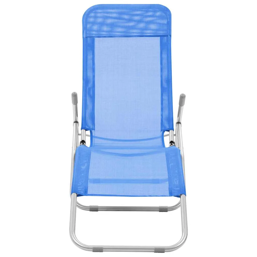 Chaises longues pliables lot de 2 Textilène Rouge - 21