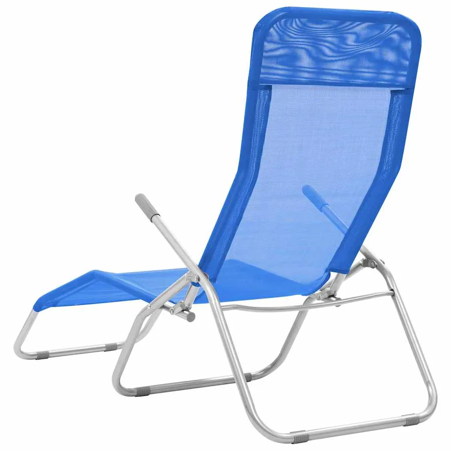 Chaises longues pliables lot de 2 Textilène Rouge - 22