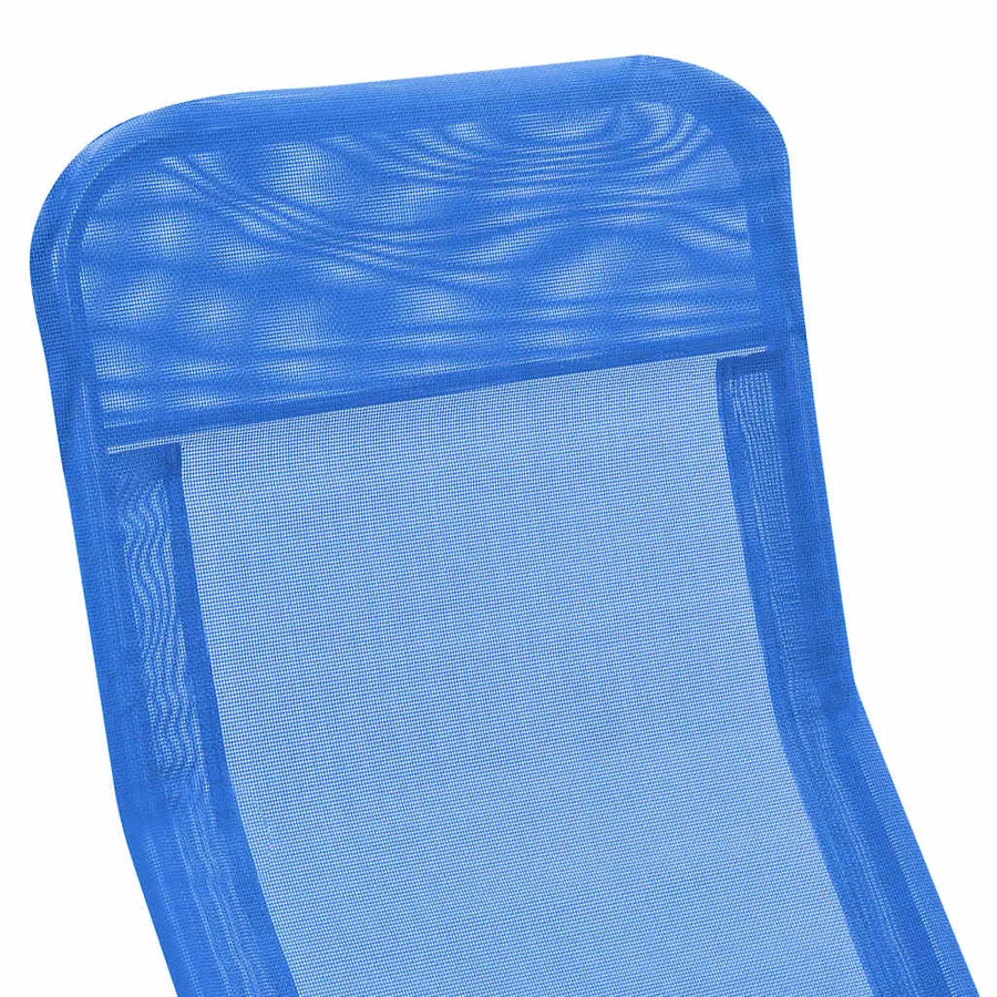 Chaises longues pliables lot de 2 Textilène Rouge - 24
