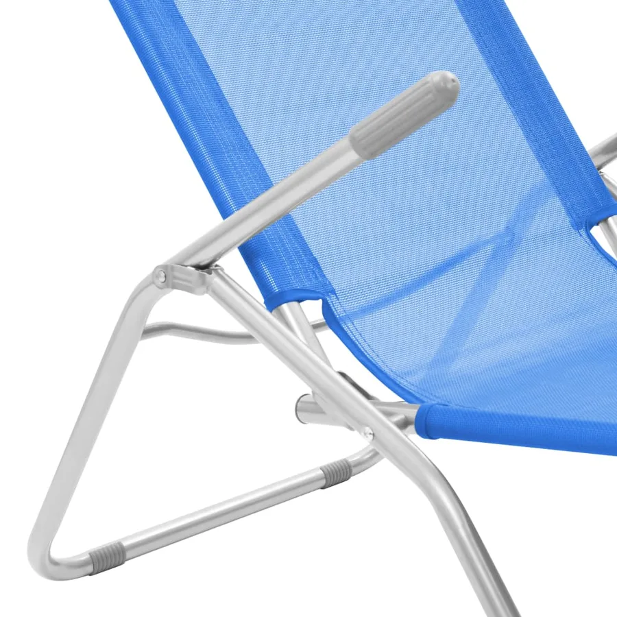 Chaises longues pliables lot de 2 Textilène Rouge - 25