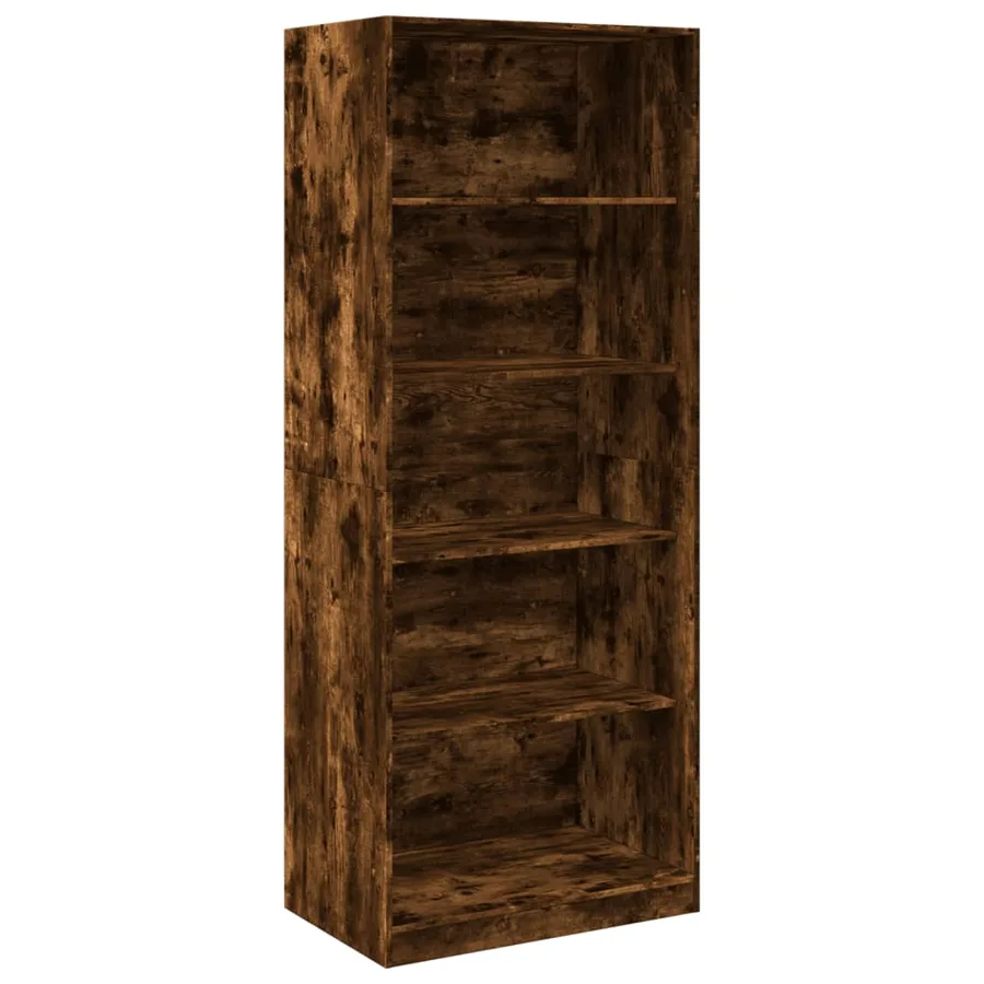 Garde-robe chêne fumé 80x50x200 cm bois d'ingénierie - 2