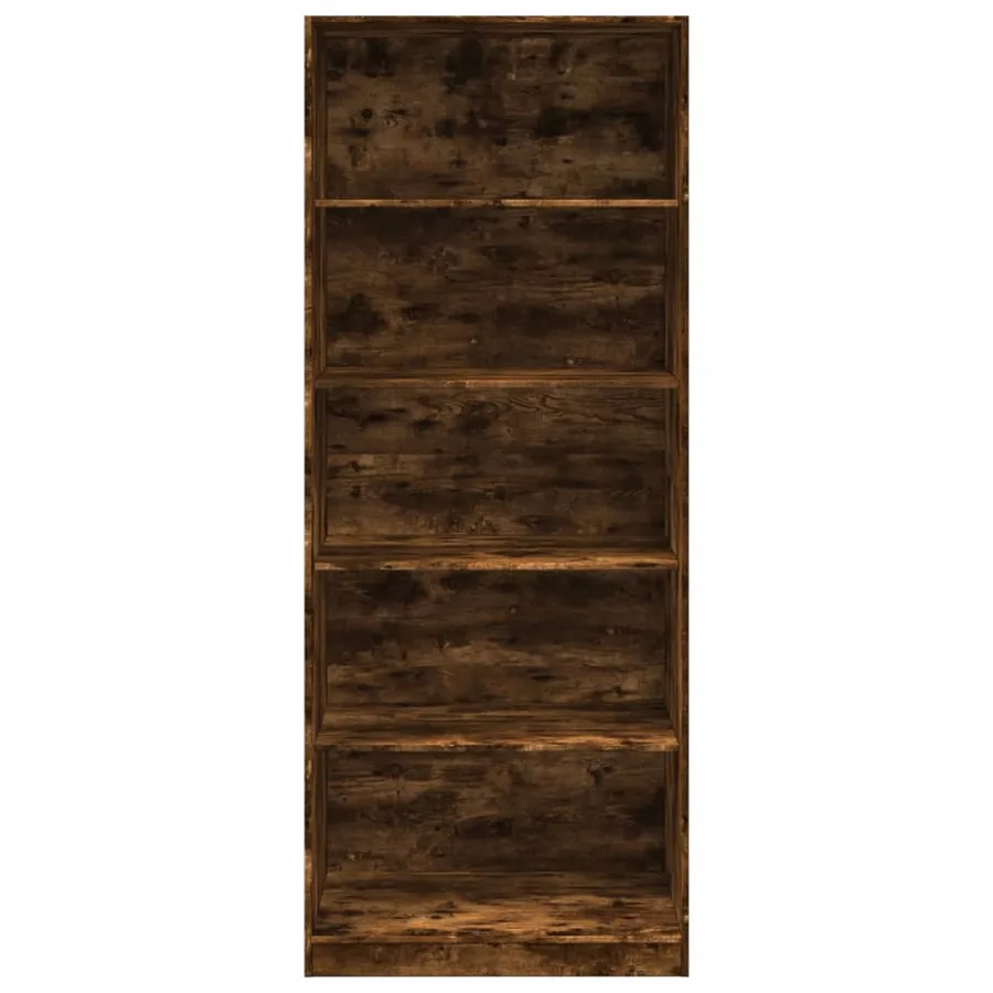 Garde-robe chêne fumé 80x50x200 cm bois d'ingénierie - 4