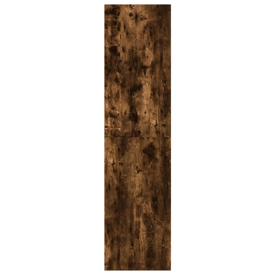 Garde-robe chêne fumé 80x50x200 cm bois d'ingénierie - 5