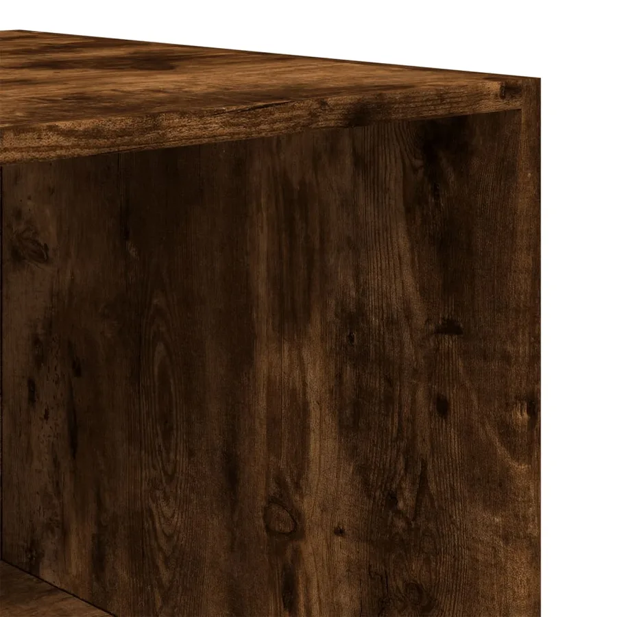 Garde-robe chêne fumé 80x50x200 cm bois d'ingénierie - 7