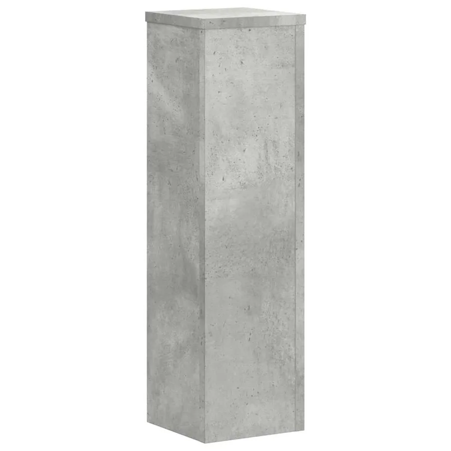 Supports pour plantes 2 pcs gris béton bois d'ingénierie - 3