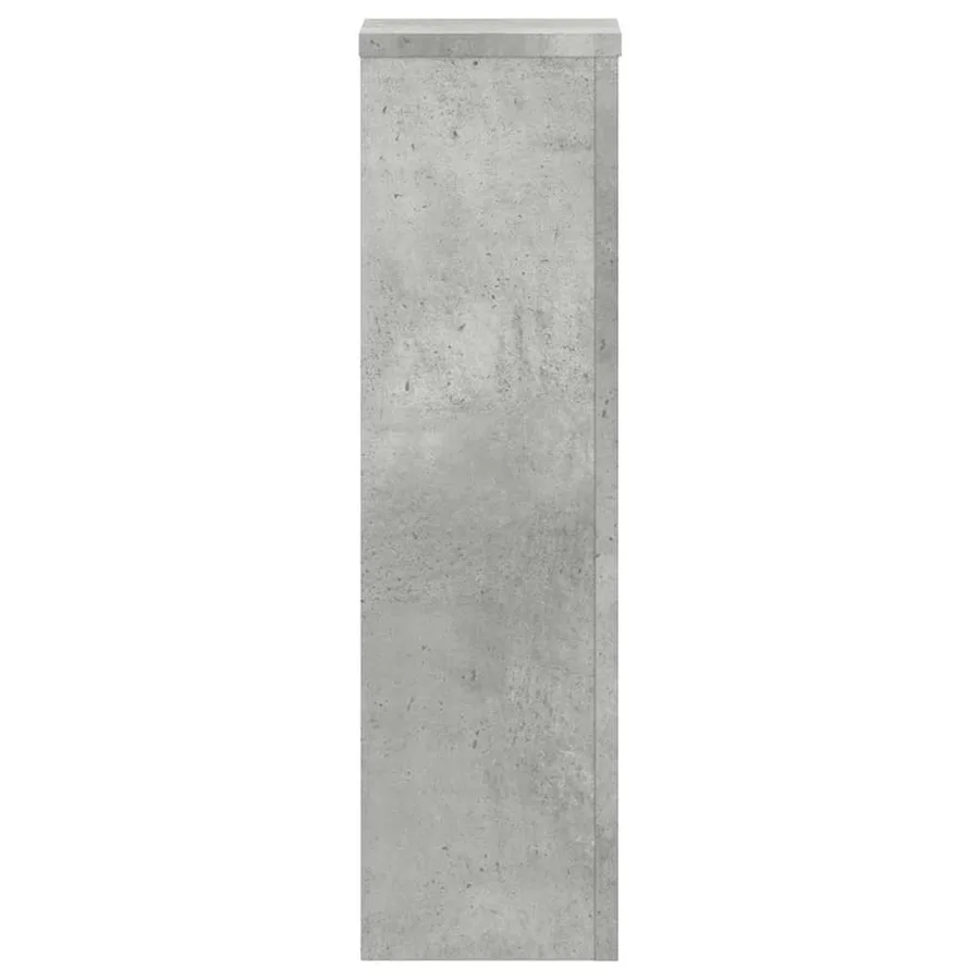 Supports pour plantes 2 pcs gris béton bois d'ingénierie - 4