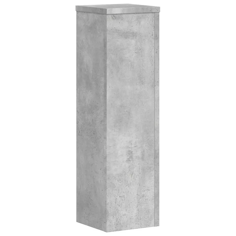 Supports pour plantes 2 pcs gris béton bois d'ingénierie - 5