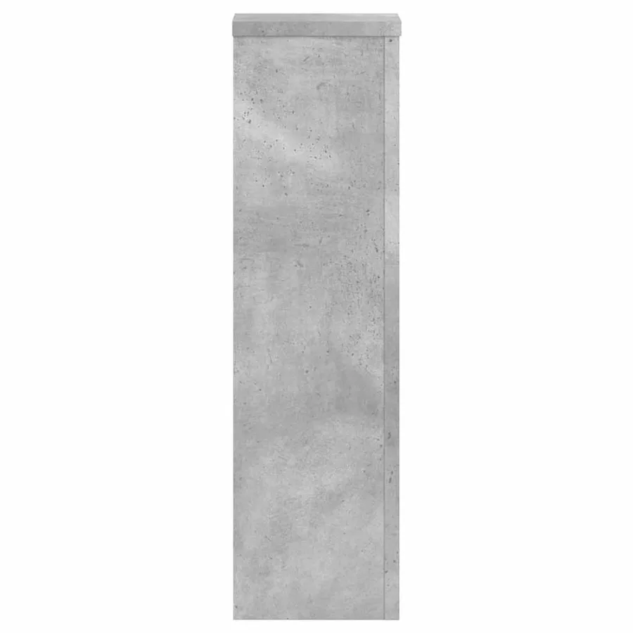 Supports pour plantes 2 pcs gris béton bois d'ingénierie - 6