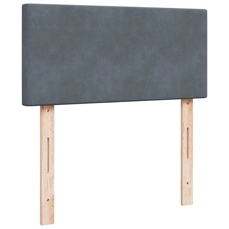 Sommier à lattes de lit avec matelas Gris foncé 100x200 cm - 12