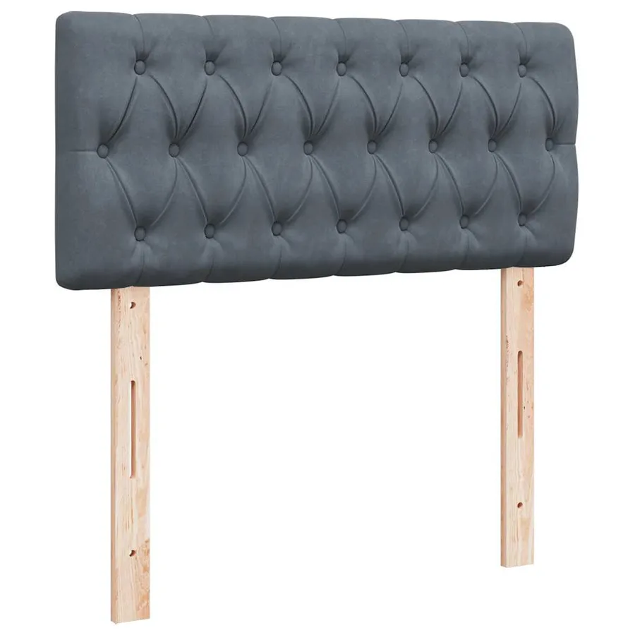 Sommier à lattes de lit avec matelas Gris foncé 100x200 cm - 12