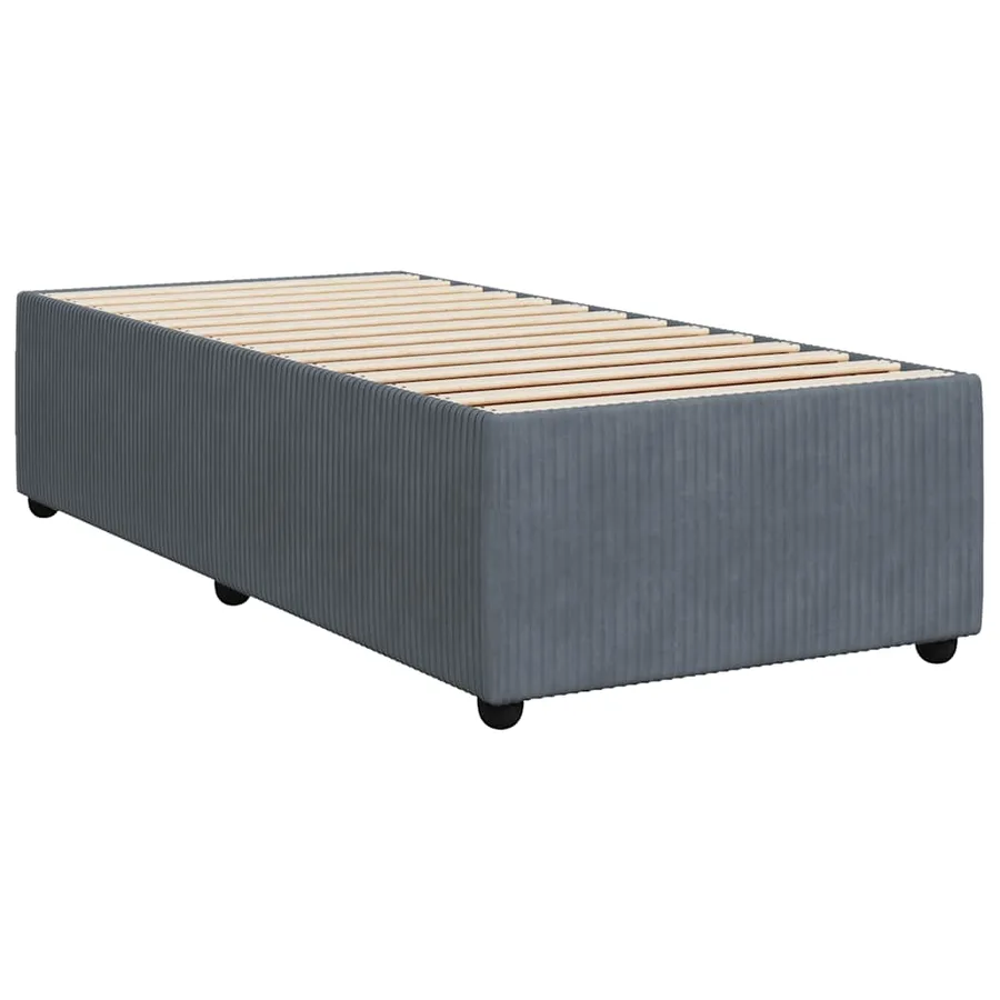 Sommier à lattes de lit avec matelas Gris foncé 100x200 cm - 9