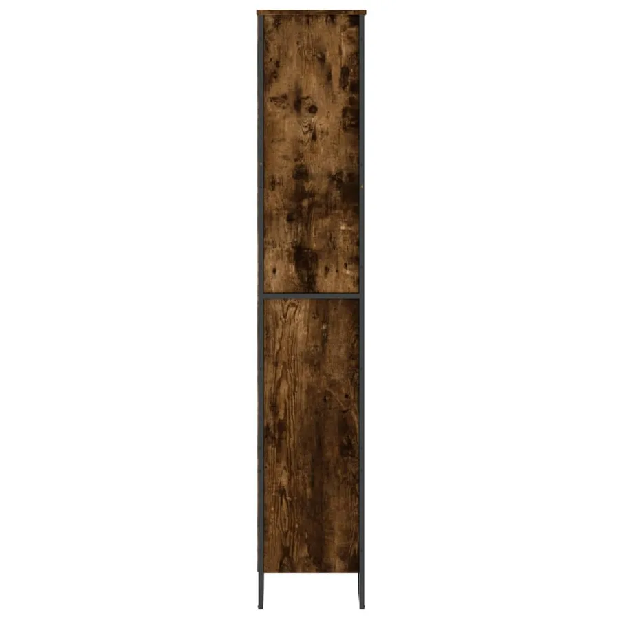 Bibliothèque chêne fumé 80x31x169 cm bois d'ingénierie - 5