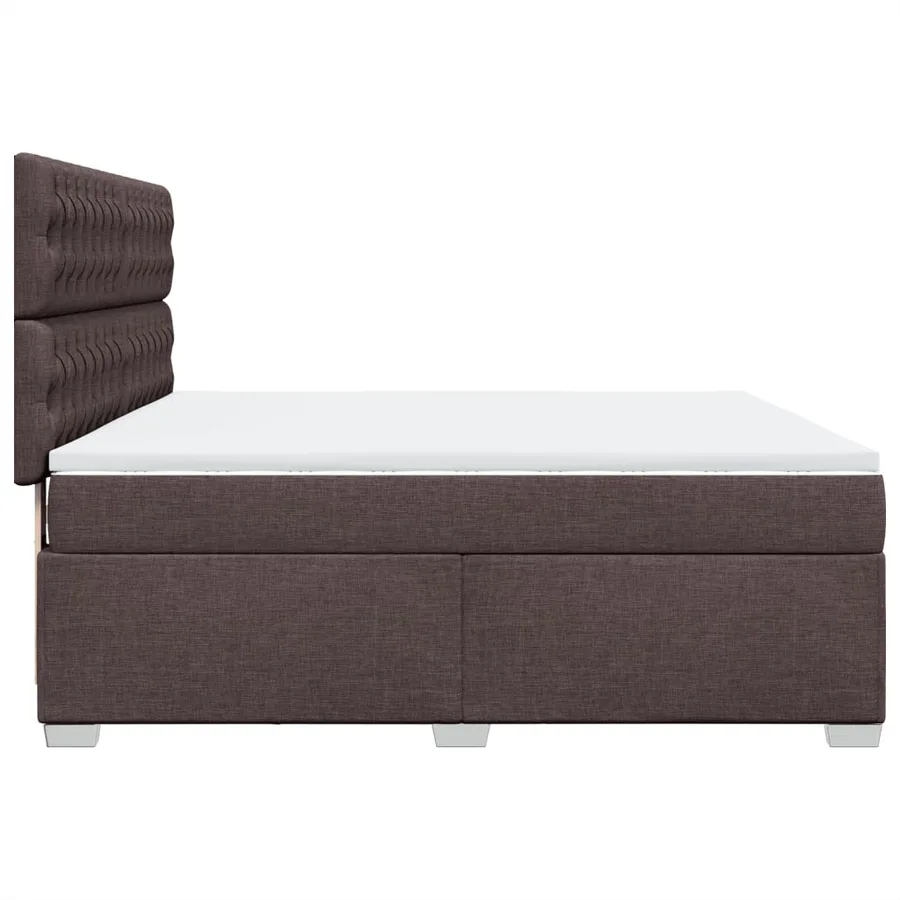 Sommier à lattes de lit avec matelas Marron foncé 180x200 cm - 11