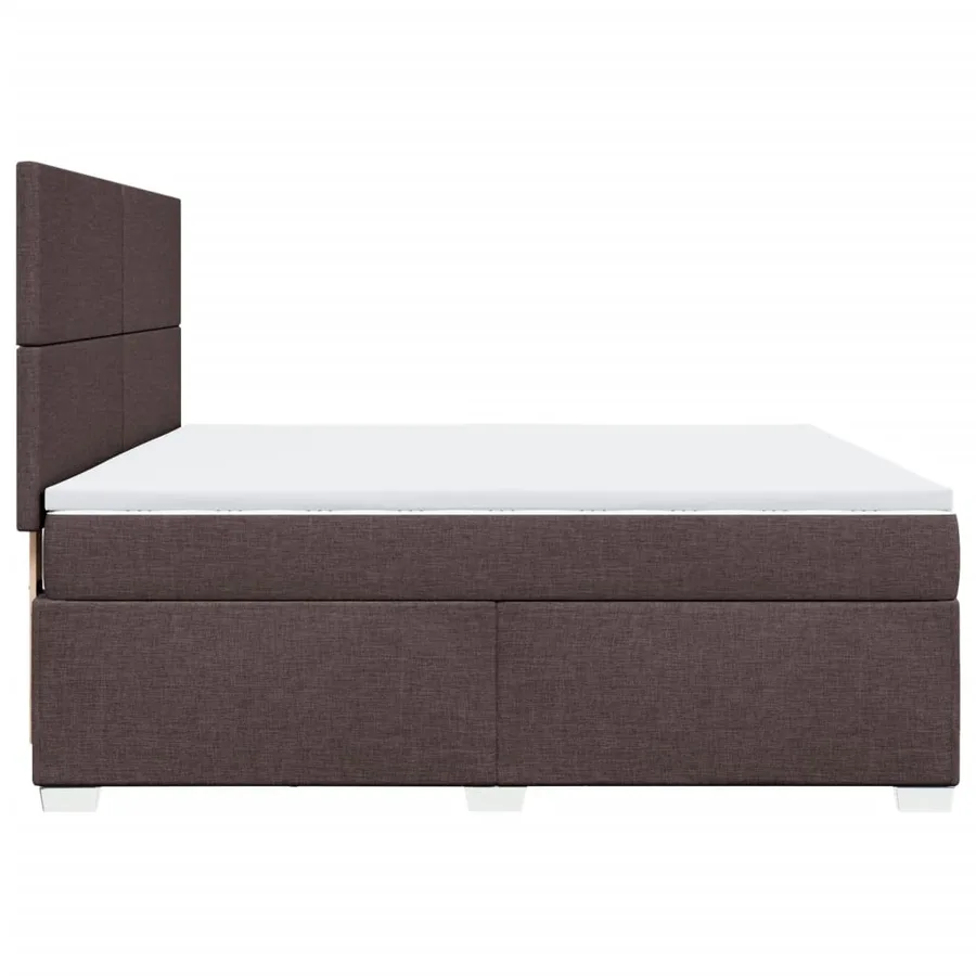 Sommier à lattes de lit avec matelas Marron foncé 180x200 cm - 11