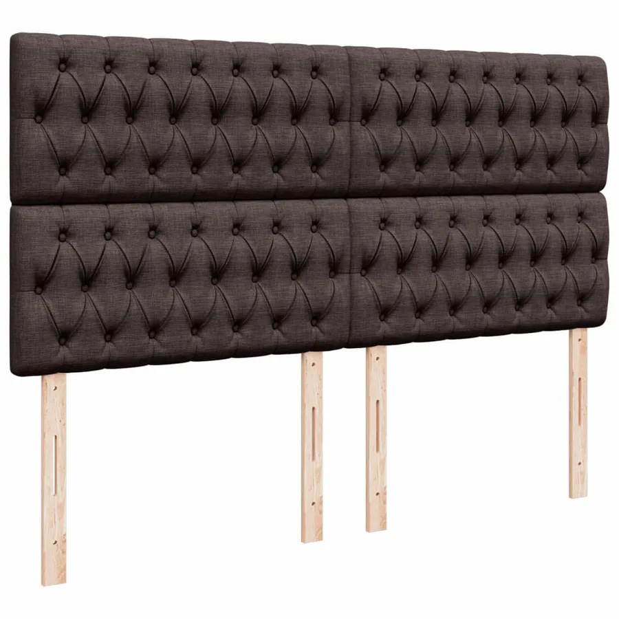Sommier à lattes de lit avec matelas Marron foncé 180x200 cm - 8