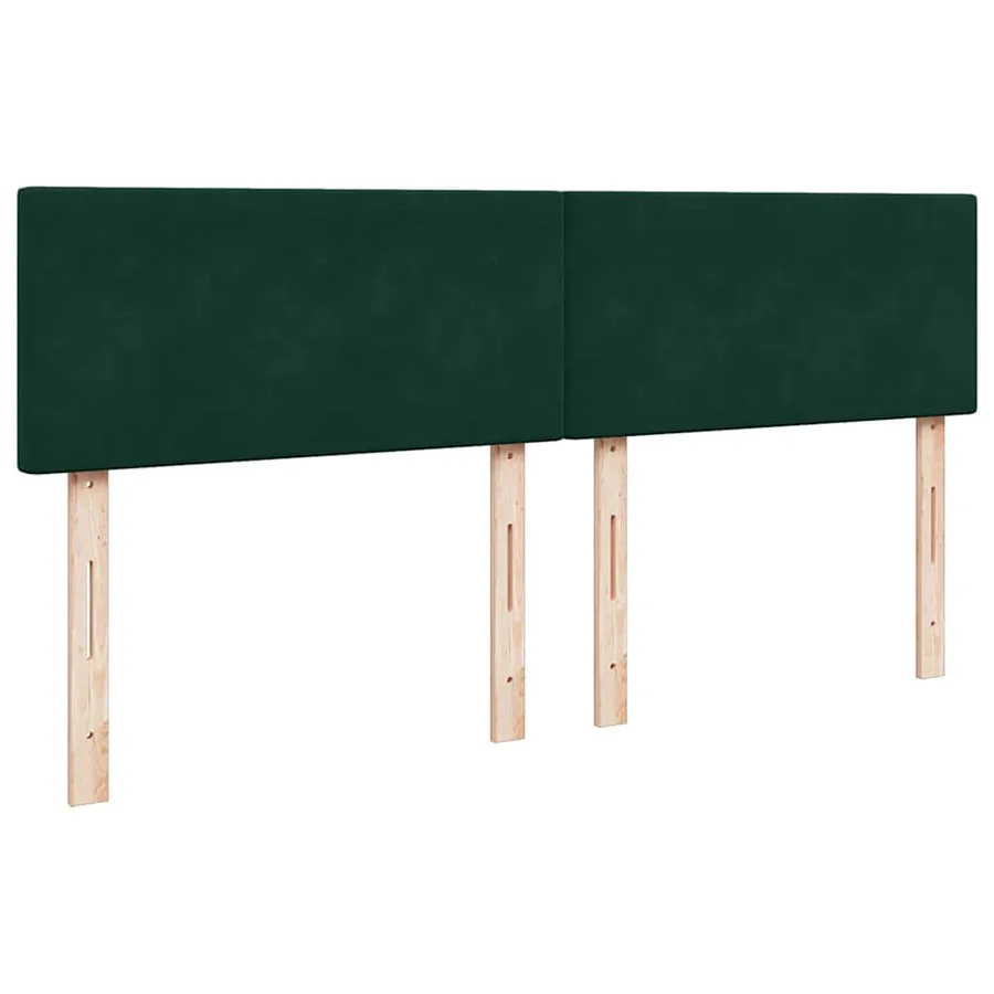 Sommier à lattes de lit et matelas Vert foncé 180x200cm Velours - 5