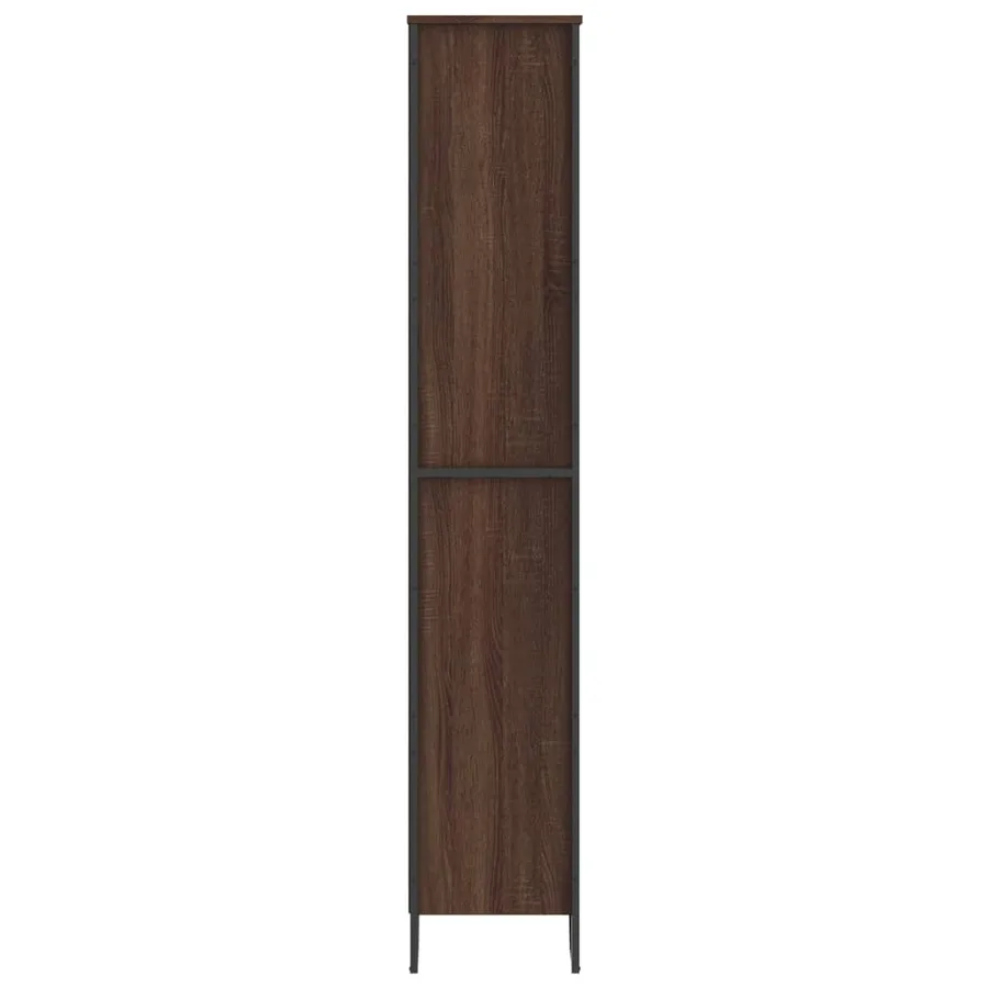 Bibliothèque chêne marron 80x31x169 cm bois d'ingénierie - 5