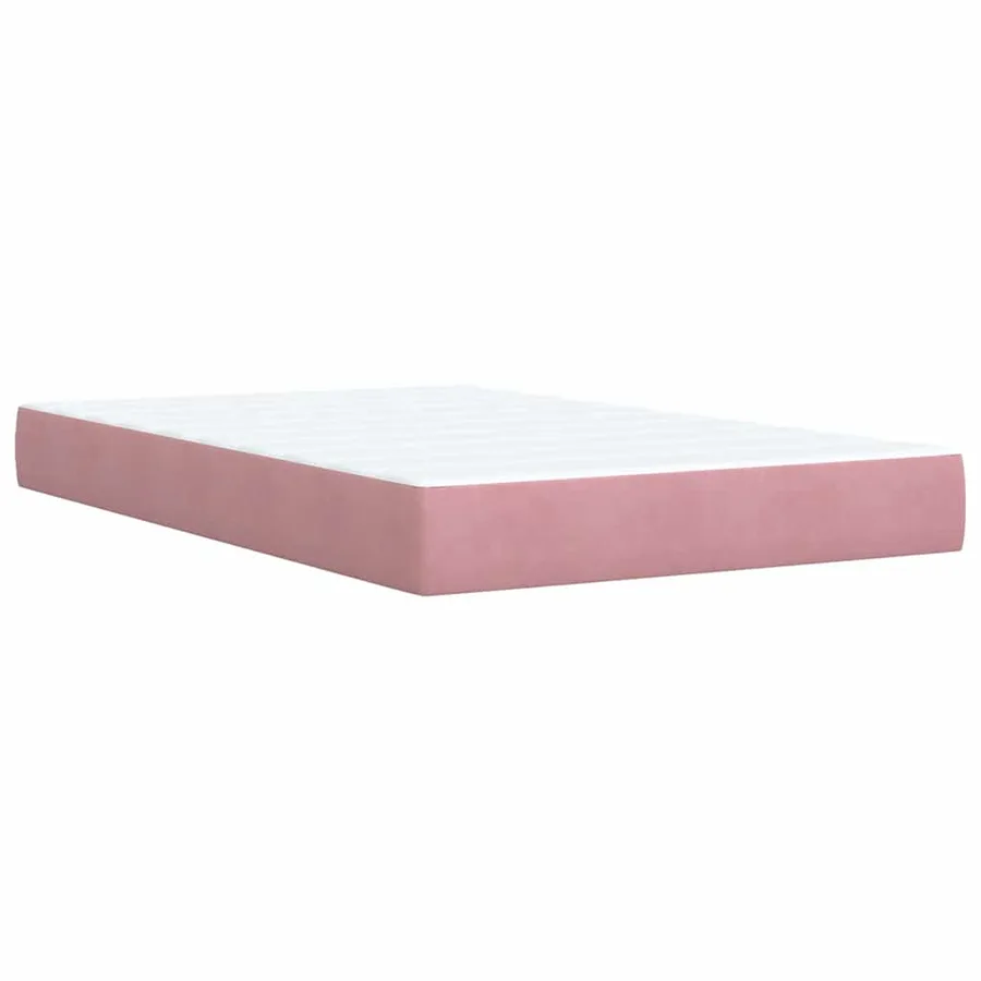 Sommier à lattes de lit avec matelas Rose 120x200 cm Velours - 10