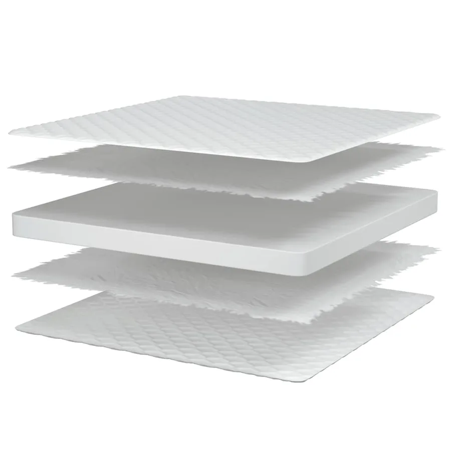 Matelas en mousse à mémoire de forme blanc 100x200x17 cm doux - 7