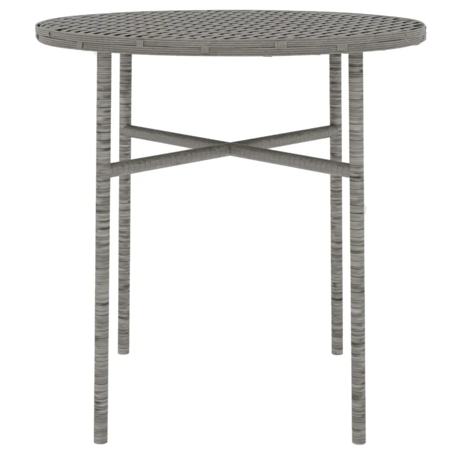Ensemble à manger de jardin 3 pcs Résine tressée Gris - 6