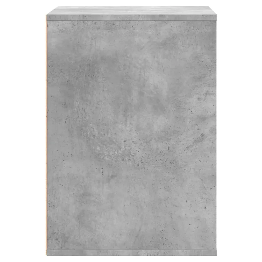 Commode d'angle gris béton 60x41x58 cm bois d'ingénierie - 7