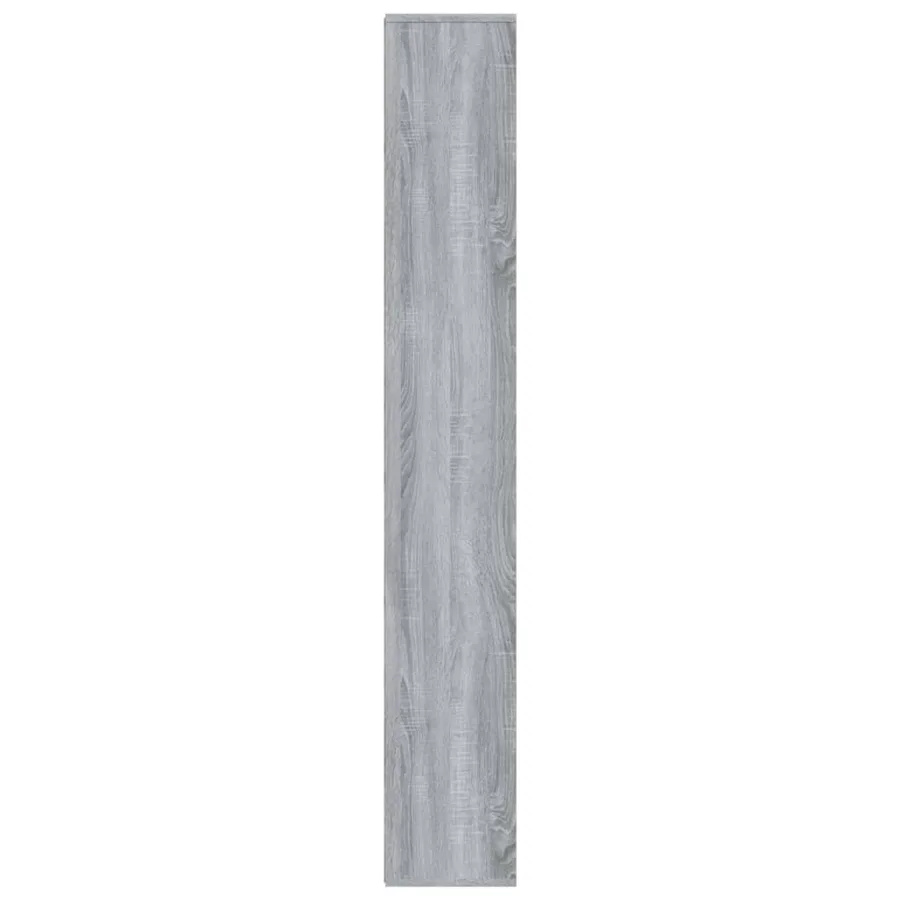 Armoire à livres Sonoma gris 155x24x160 cm - 4