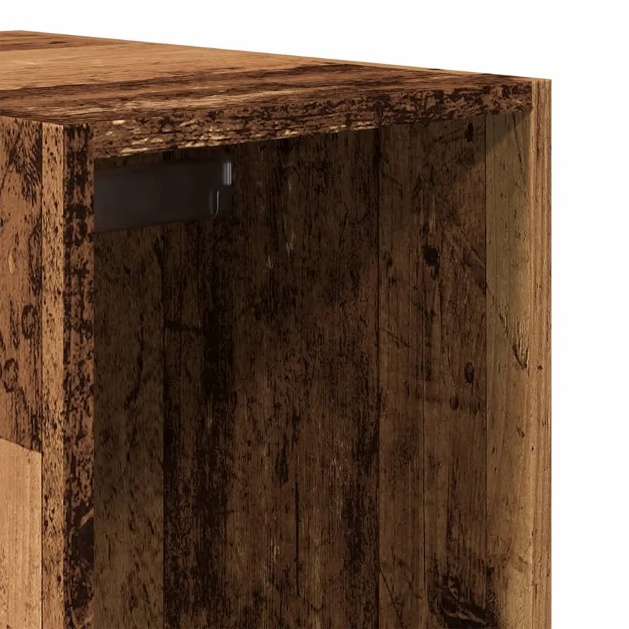 Garde-robe vieux bois 30x50x200 cm bois d'ingénierie - 8