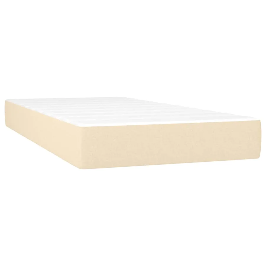 Matelas à ressorts ensachés pour enfants fermeté moyenne crème 80x160 cm tissu - 2