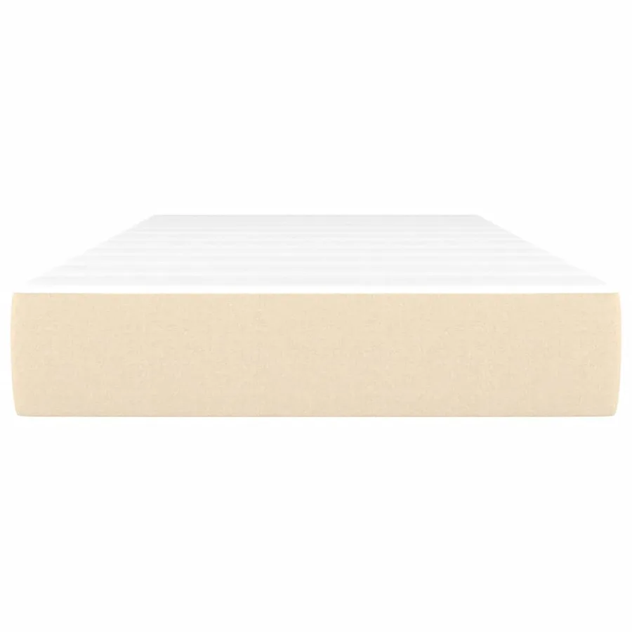 Matelas à ressorts ensachés pour enfants fermeté moyenne crème 80x160 cm tissu - 3