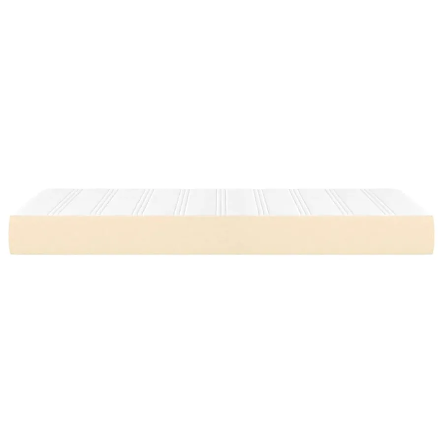 Matelas à ressorts ensachés pour enfants fermeté moyenne crème 80x160 cm tissu - 4