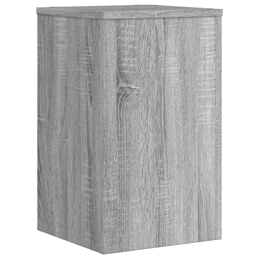 Supports pour plantes 2 pcs gris sonoma bois d'ingénierie - 5