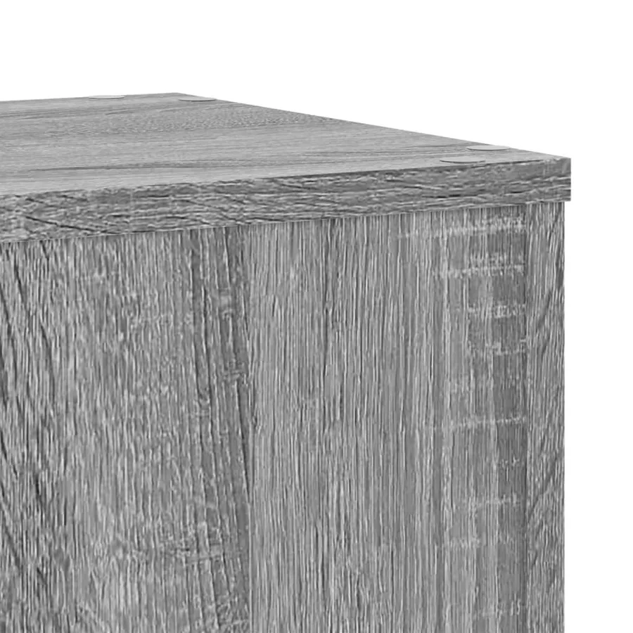 Supports pour plantes 2 pcs gris sonoma bois d'ingénierie - 7