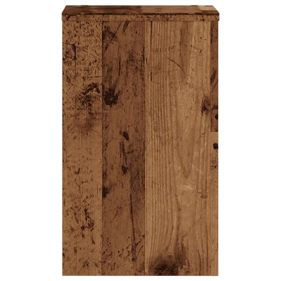 Supports pour plantes 2 pcs vieux bois bois d'ingénierie - 6