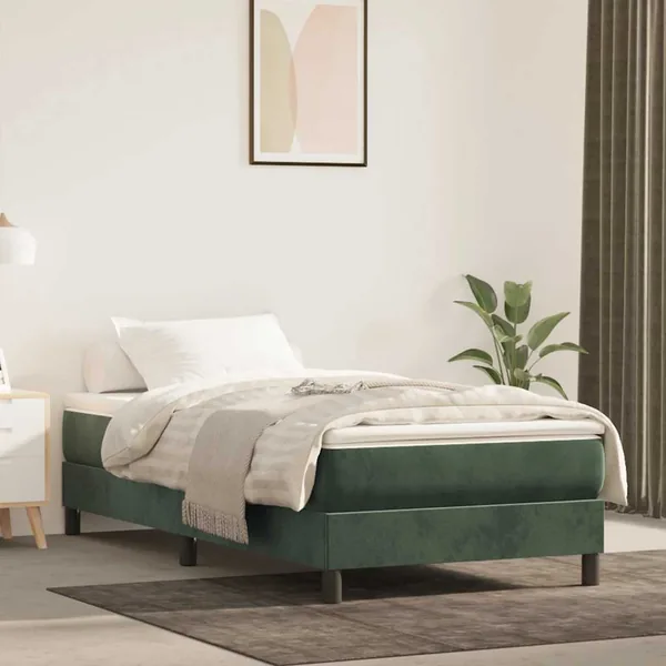 Matelas à ressorts ensachés 80 x 160 cm Vert foncé