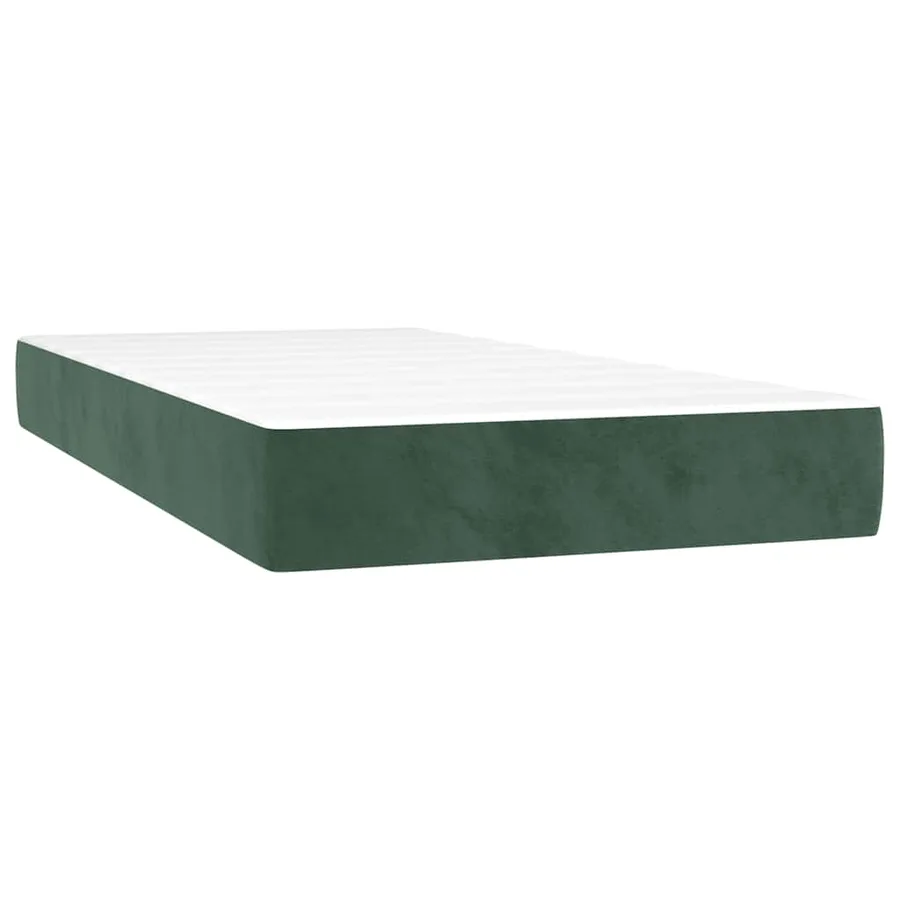 Matelas à ressorts ensachés 80 x 160 cm Vert foncé - 2