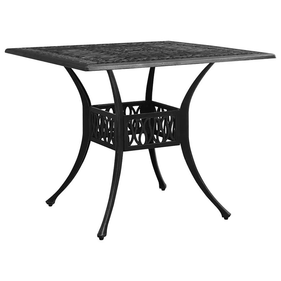 3 pcs Bistro Set Cast Aluminium Black - 11
