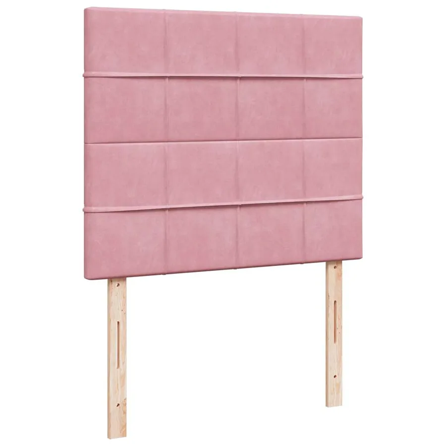 Sommier à lattes de lit avec matelas Rose 120x200 cm Velours - 9