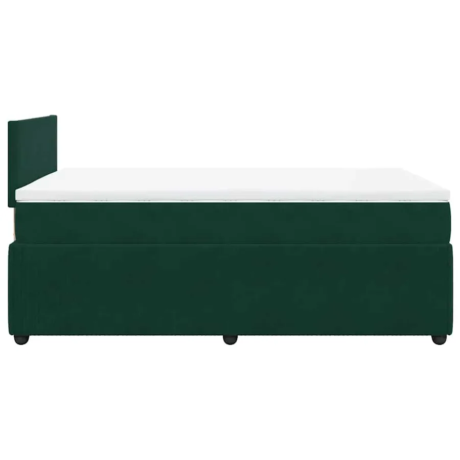 Sommier à lattes de lit et matelas Vert foncé 120x200cm Velours - 9