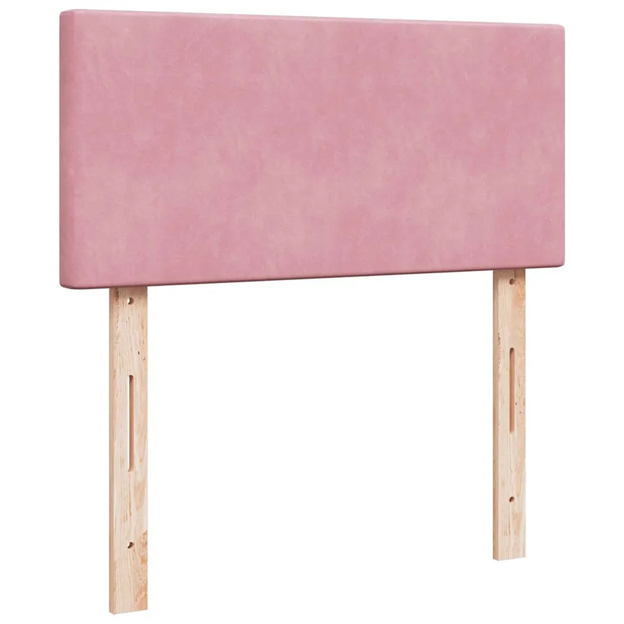 Sommier à lattes de lit avec matelas Rose 90x200 cm Velours - 5